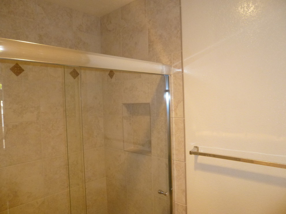 Fiberglass Shower Pan Spaces Modern with None 1