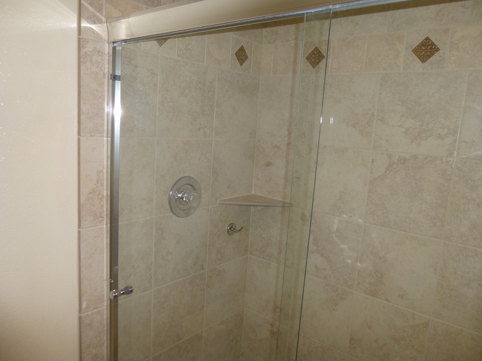 Fiberglass Shower Pan Spaces Modern with None 2