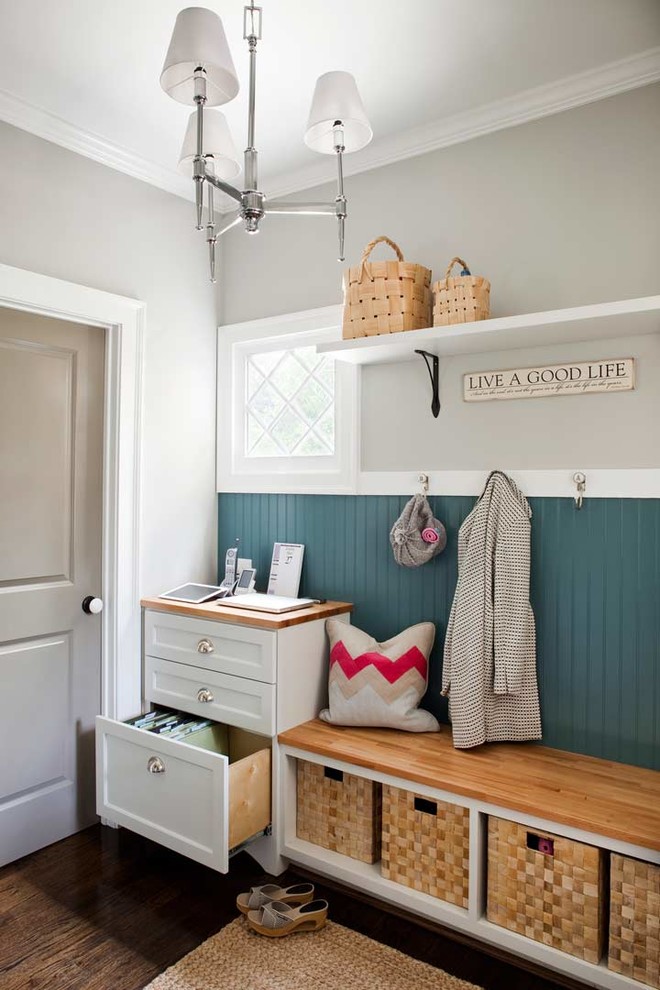 File Cabinet Bench Entry Beach with Basket Storage Baskets Beadboard