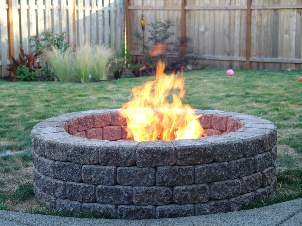 fire pit kits Landscape Traditional with backyard fire fire pit
