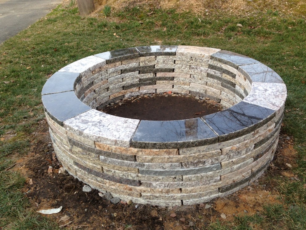Fire Pit Kits Patio Contemporary with Concrete Fire Fire Pit