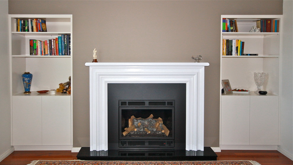 Fire Place Surrounds Family Room Transitional with Australian Made Award Winning