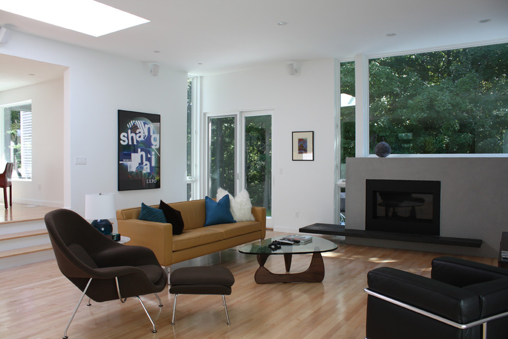 Fireplace Hearth Designs Living Room Modern with Chair Coffee Table Corbusier