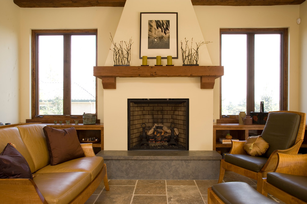 Fireplace Mantel Decorating Ideas Living Room Mediterranean with Armchairs Fireplace Fireplace Mantel