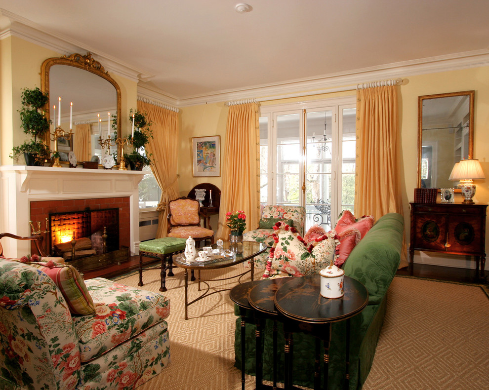 Fireplace Mantel Design Living Room Traditional with Andirons Antiques Asid Bernardsville