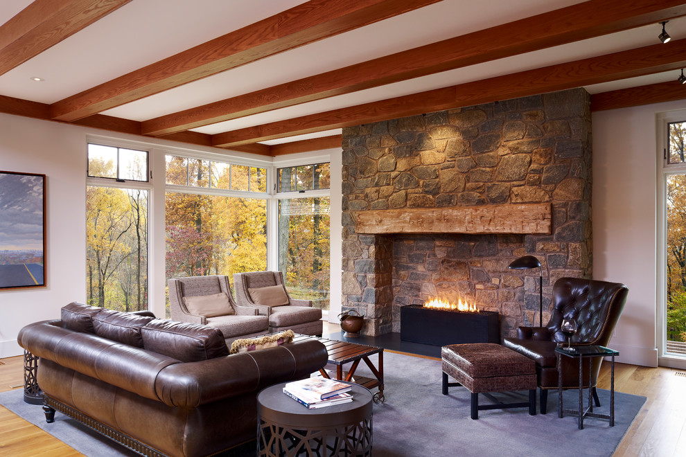 Fireplace Mantels Ideas Living Room Farmhouse with Ceiling Beams Cream Chairs
