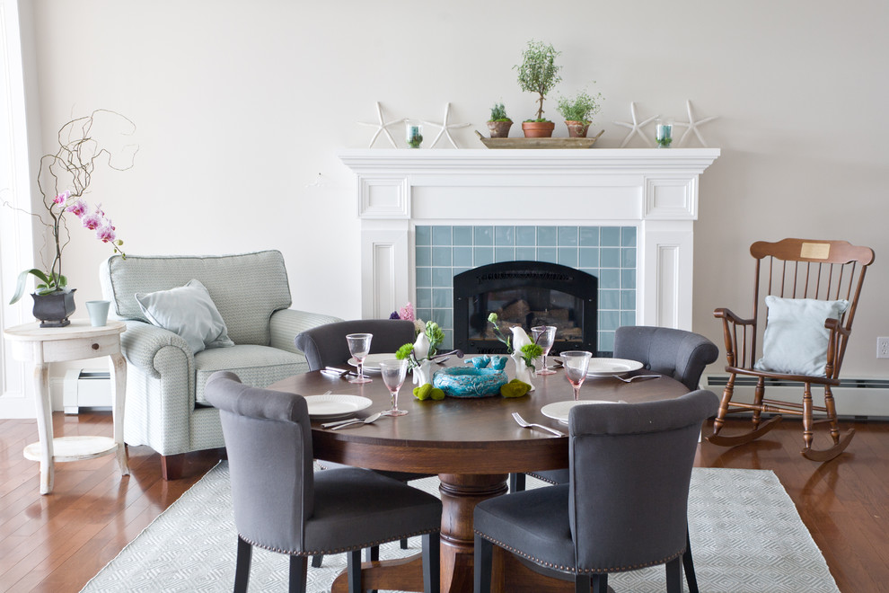 Fireplace Remodeling Ideas Living Room Beach with Coastal Decorated Mantle Dining