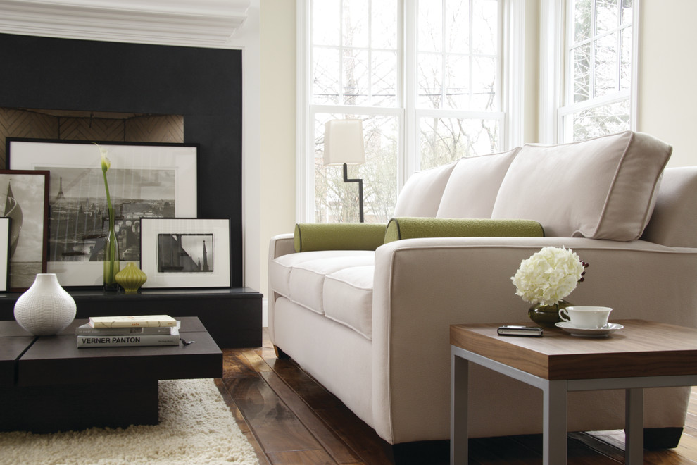 Floating Fireplace Mantel Living Room Traditional with Crypton Crypton Fabric Crypton