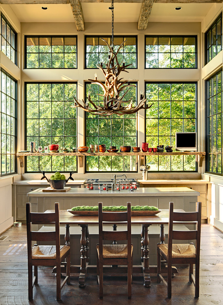 Floating Shelf for Tv Kitchen Rustic with Antler Chandelier Built in Bench
