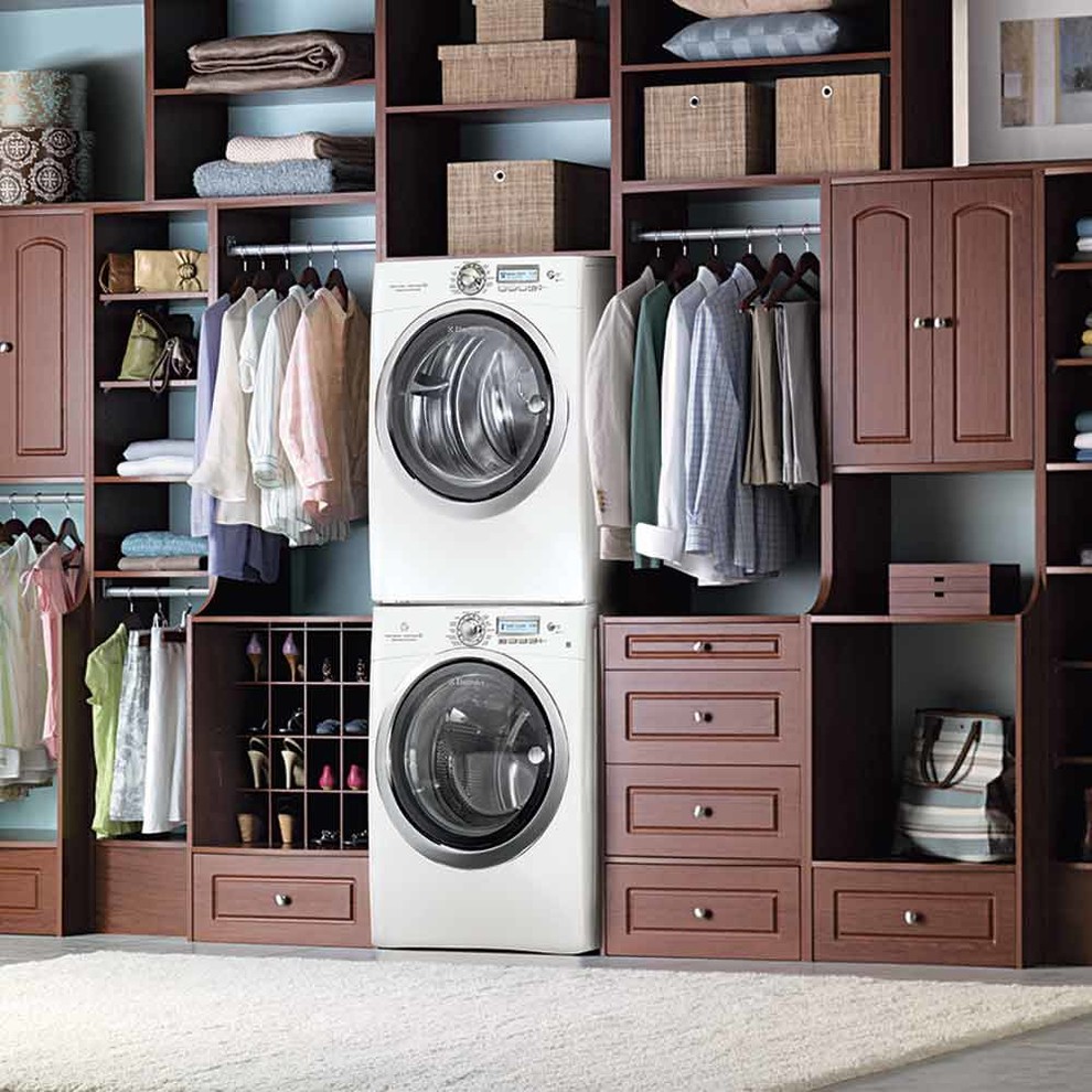 Floating Shelves for Tv Laundry Room Contemporary with None 