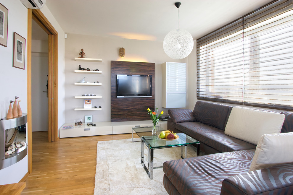 Floating Shelves for Tv Equipment Living Room Contemporary with Accent Wall Canape Ceiling