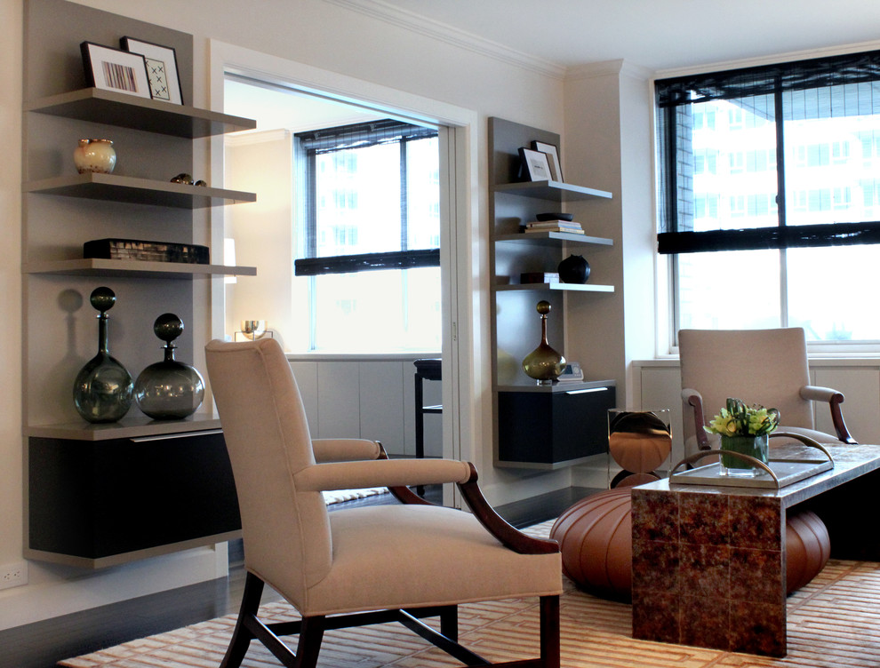 Floating Shelves for Tv Equipment Living Room Transitional with Area Rug Art Glass