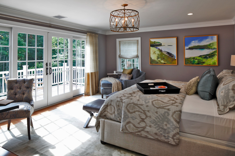 Flush Mount Chandelier Bedroom Contemporary with Area Rug Artwork Balcony
