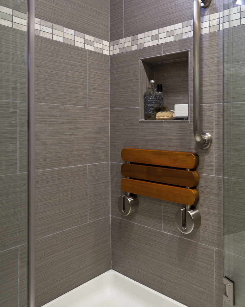 Folding Shower Bench Bathroom Contemporary with Gray Shower Shower Bench