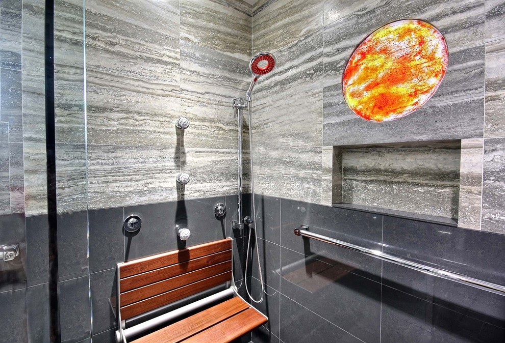 Folding Shower Seat Bathroom Contemporary with Ada Ada Accessible Art