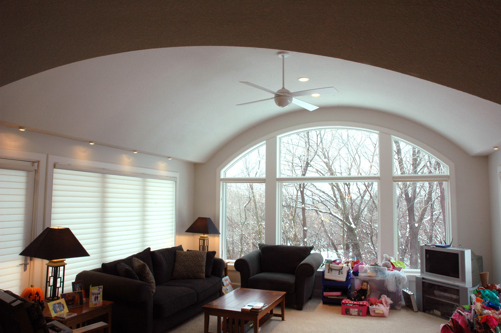 Four Season Porch Family Room Traditional with Additions Barrel Barrel Vaulted