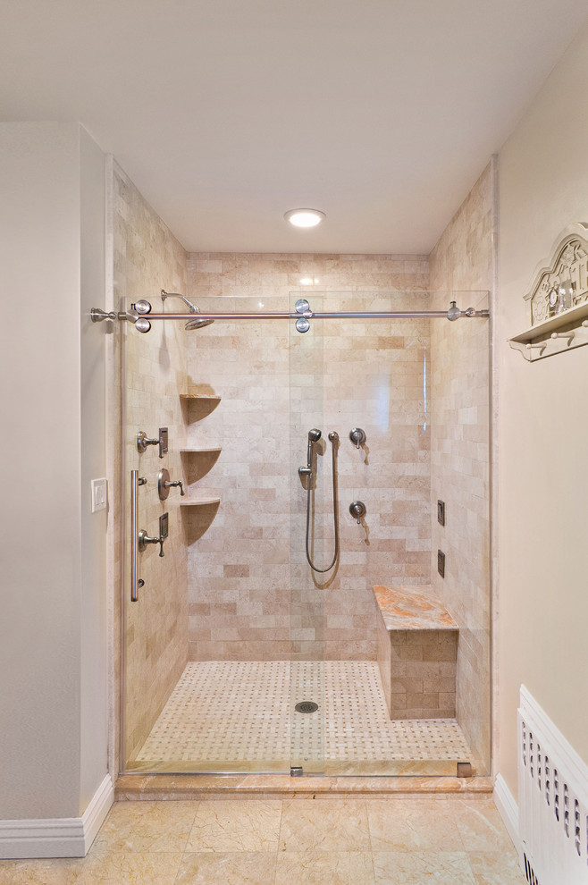 Frameless Shower Doors Bathroom Contemporary with Clear Tempered Glass Heavy