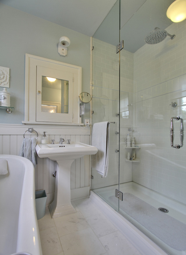 Frameless Shower Doors Bathroom Traditional with None 