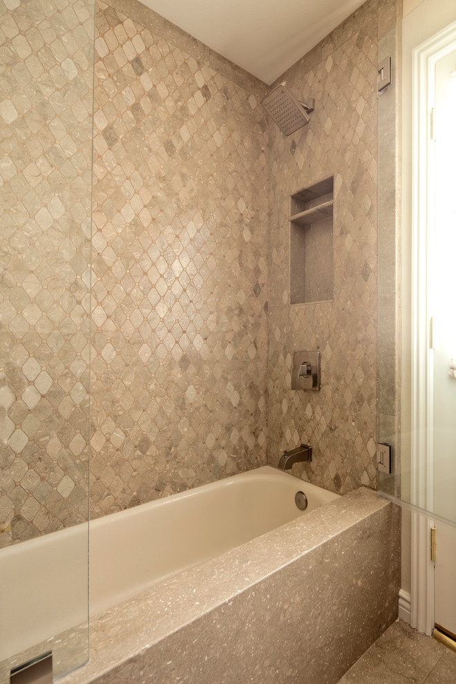 Frameless Tub Enclosures Spaces Traditional with Frameless Glass Tub Enclosure