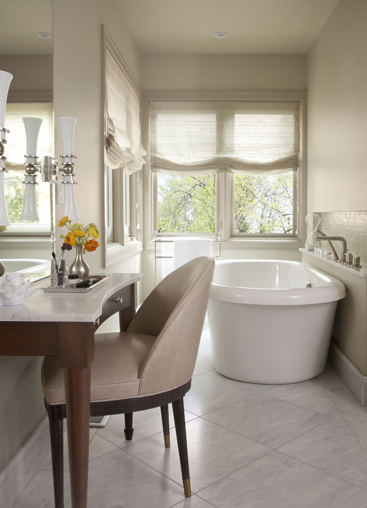 Free Standing Soaking Tub Spaces Contemporary with Free Standing Soaking Tub