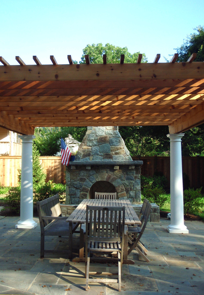 Freestanding Outdoor Fireplace Patio Contemporary with Backyard Fireplace Built In1