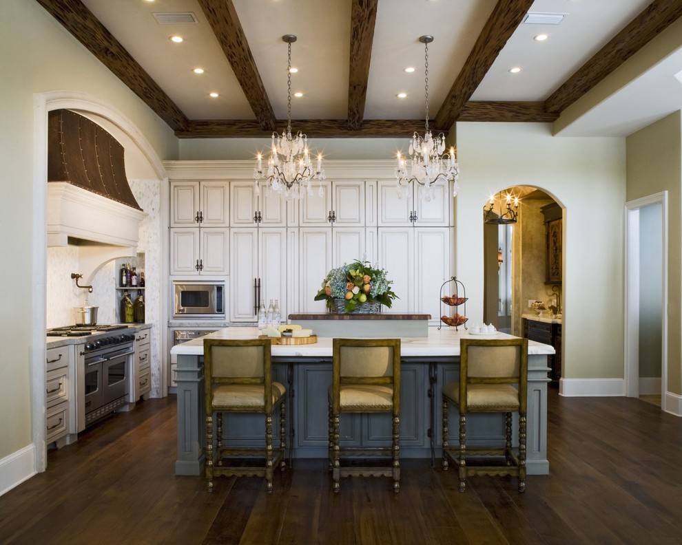 French Country Kitchen Cabinets Kitchen Traditional with Arch Doorway Archway Beige