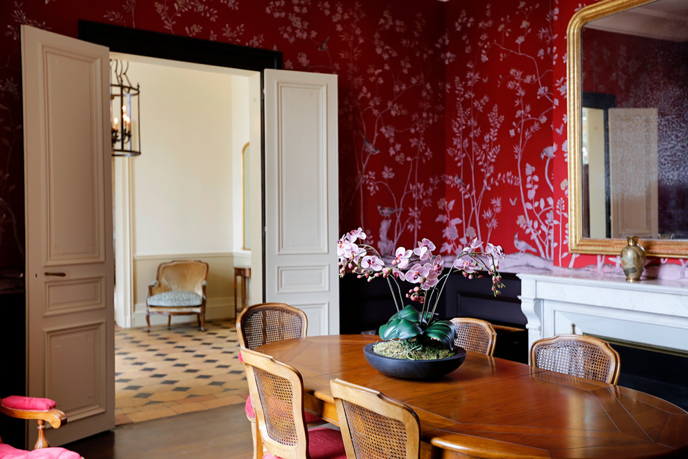 French Dining Chairs Spaces Traditional with Caned Dining Chairs Cherry
