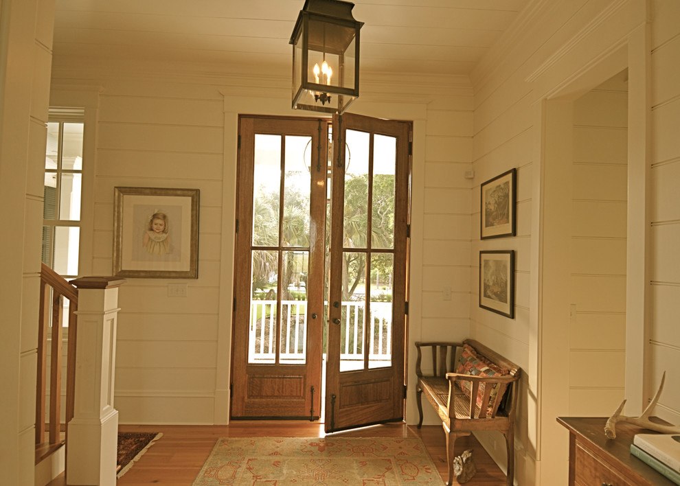 French Door Ideas Entry Traditional with Area Rug Banister Baseboard