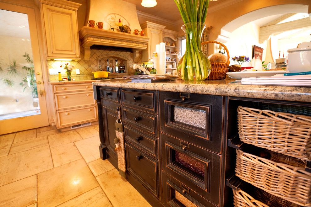 French Kitchen Cabinets Spaces with None 