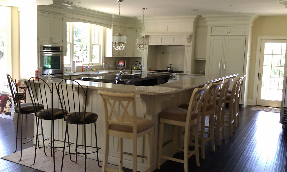 French Kitchen Design Kitchen Traditional with Coastal White Country Kitchen6