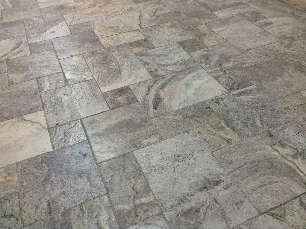 French Pattern Travertine Tile Spaces Modern with Silver Travertine Tile Travertine