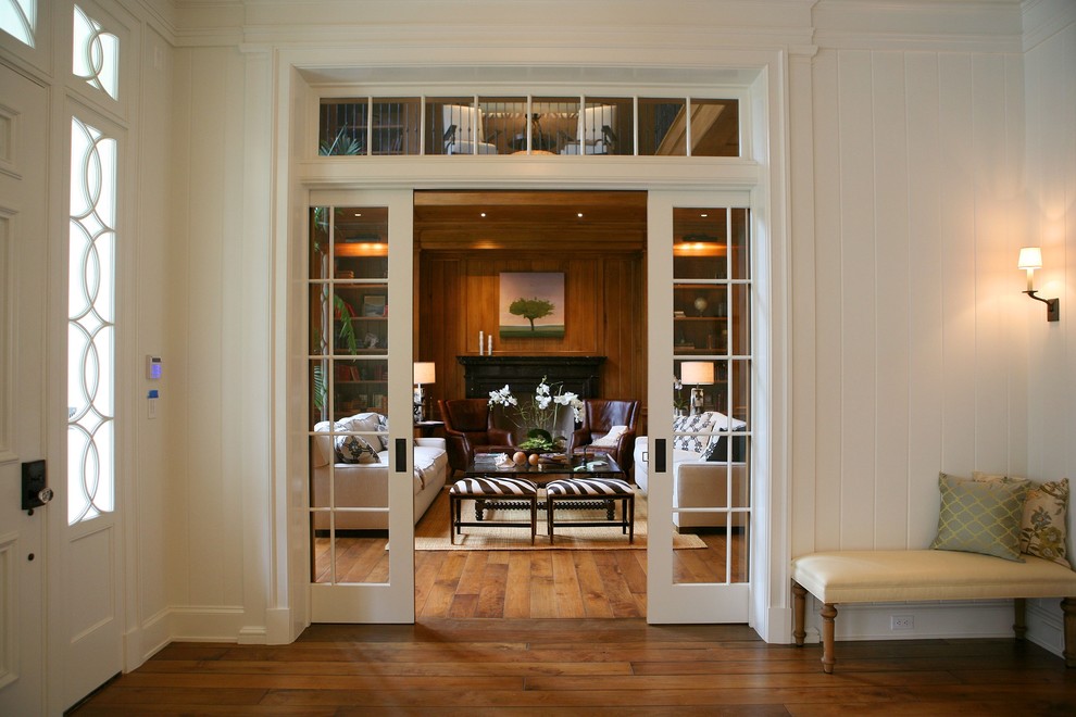 French Pocket Doors Entry Traditional with None 1