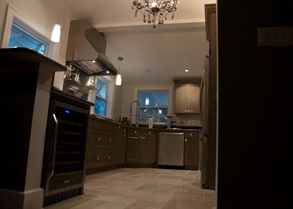 French Tile Pattern Kitchen Contemporary with Brushed and Chiseled Ephesus2