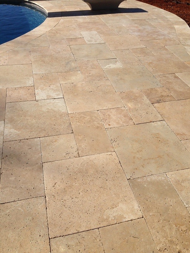 French Tile Pattern Pool Traditional with French Pattern French Pattern