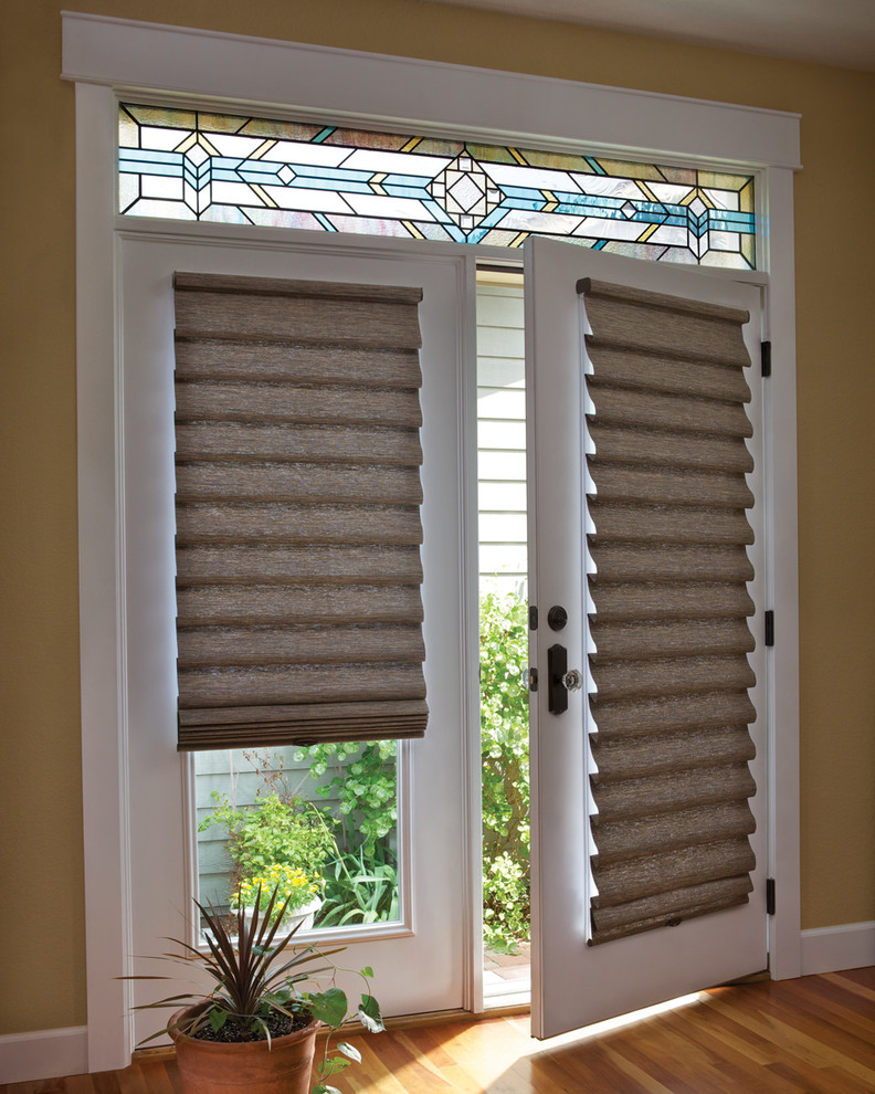 French Window Treatments Entry Traditional with French Door Window Treatments