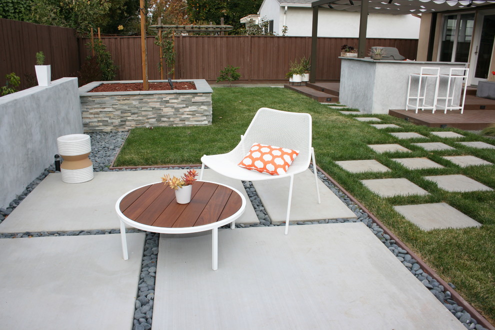Front Yard Fountains Landscape Modern with Backyard Retreat Modern Yard