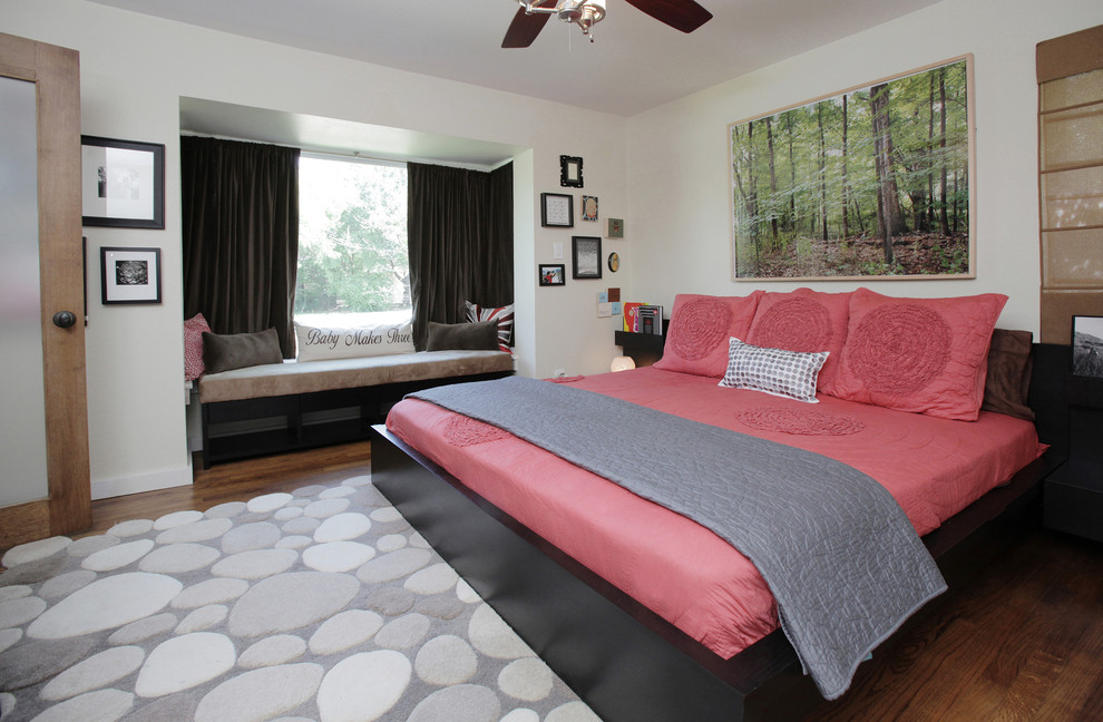 Frosted Glass Bathroom Door Bedroom Transitional with Black Curtains Contemporary Gallery