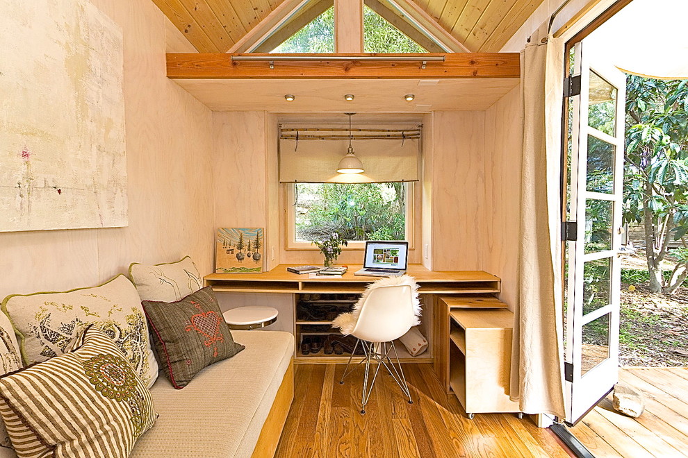 Frosted Glass Window Living Room Contemporary with French Doors Green Building