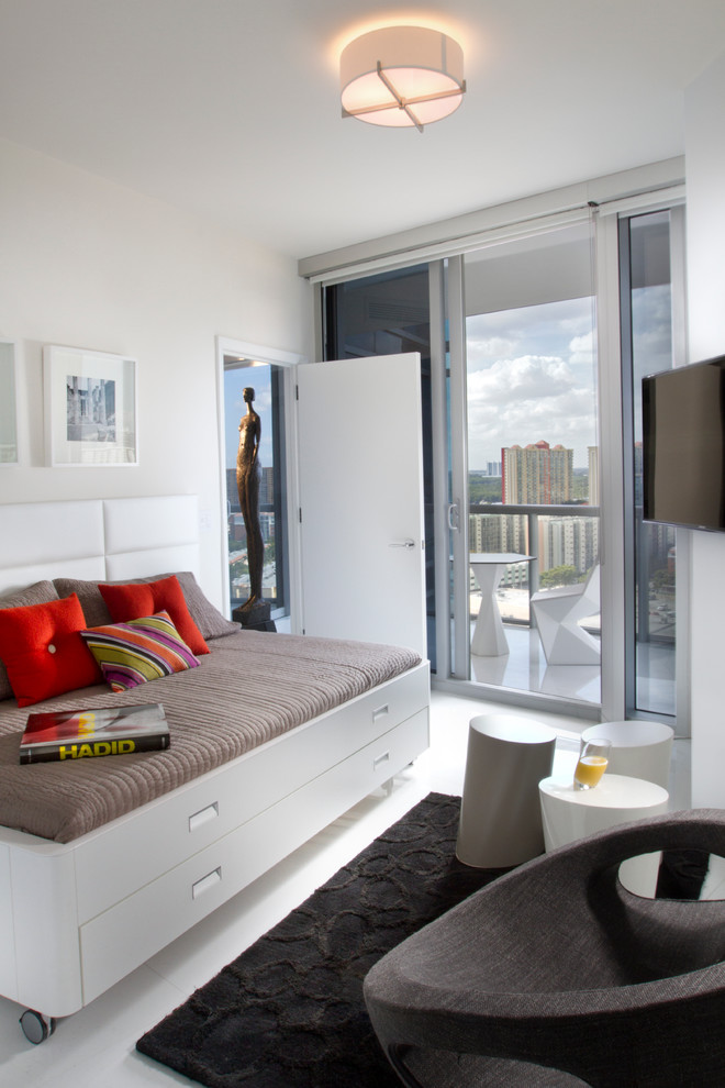 Full Size Day Bed Bedroom Contemporary with Beach Bizassa Boca Raton