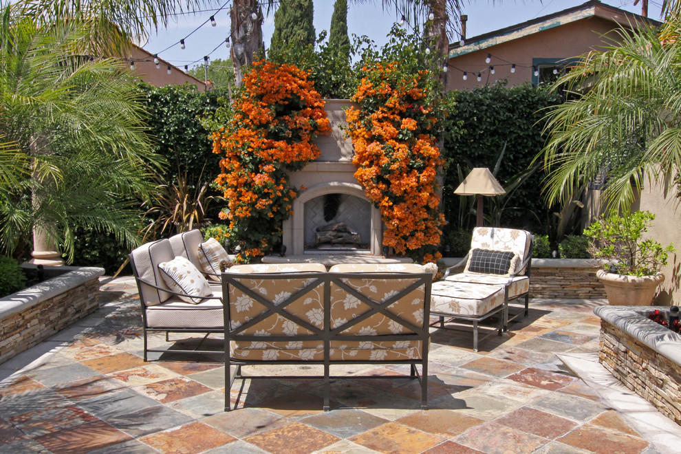 Furniture Stores Orange County Patio Mediterranean with Bougainvillea Courtyard Flowering Vines