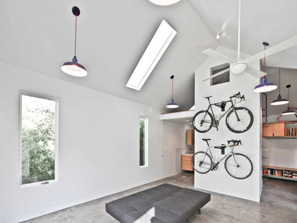 Garage Bike Rack Bedroom Contemporary with Barn Lights Bicycle Bike