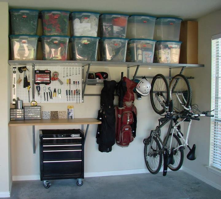 Garage Bike Rack Garage and Shed Contemporary with None 