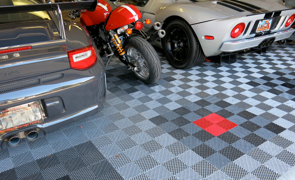 Garage Flooring Ideas Garage and Shed Contemporary with Ducati Garage Ford Gt