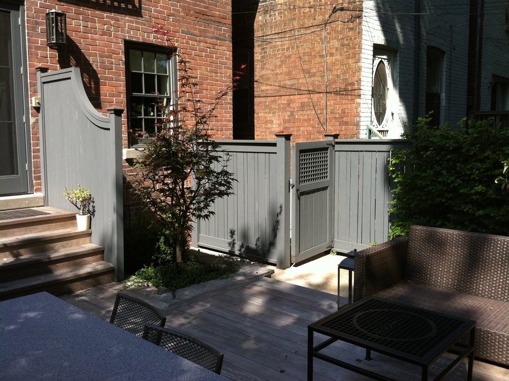 Garbage Can Enclosures Deck Traditional with Brick Deck Fence Garden