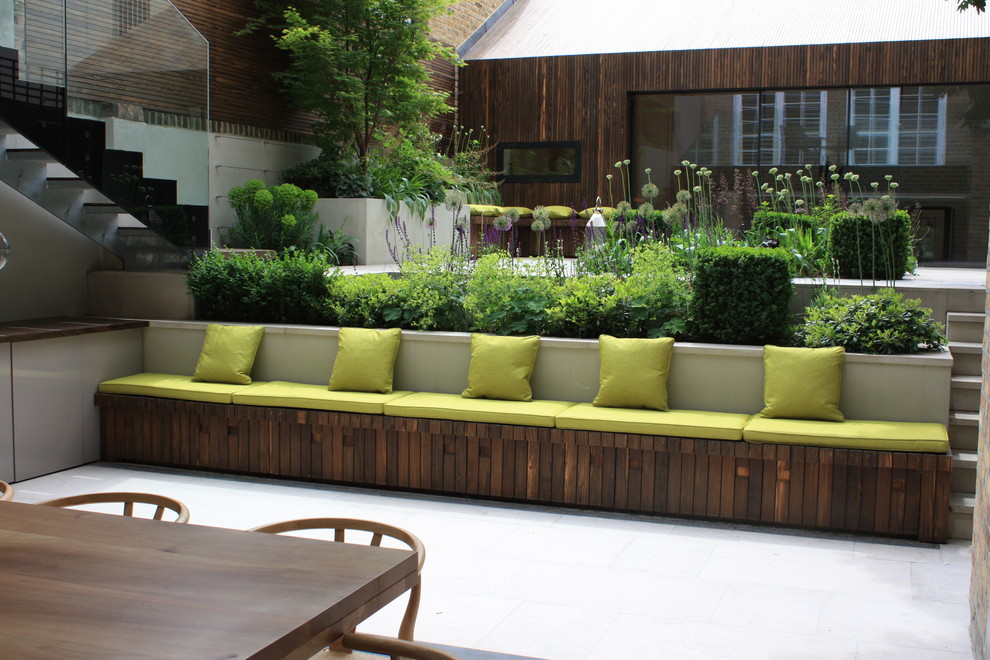 Garden Bench Ideas Landscape Contemporary with Contemporary Garden Garden Bench