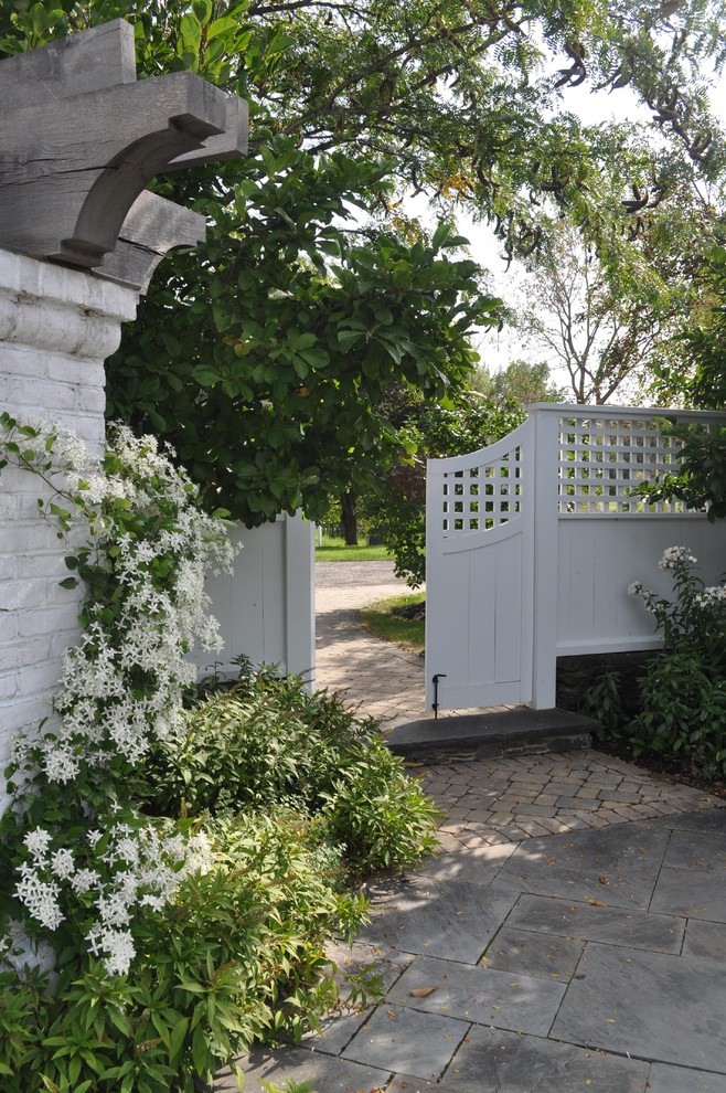 Garden Fences and Gates Landscape Traditional with Arbor Brick Paving Climbing