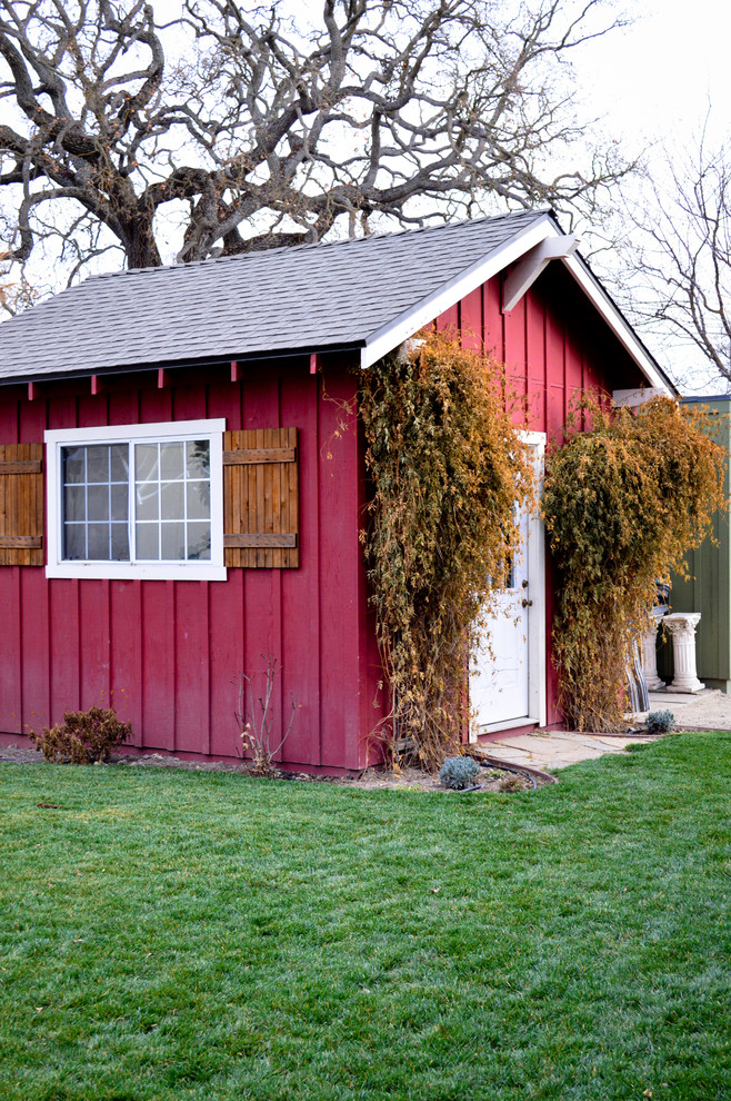 Garden Shed Doors Garage and Shed Farmhouse with Barn Board and Batten