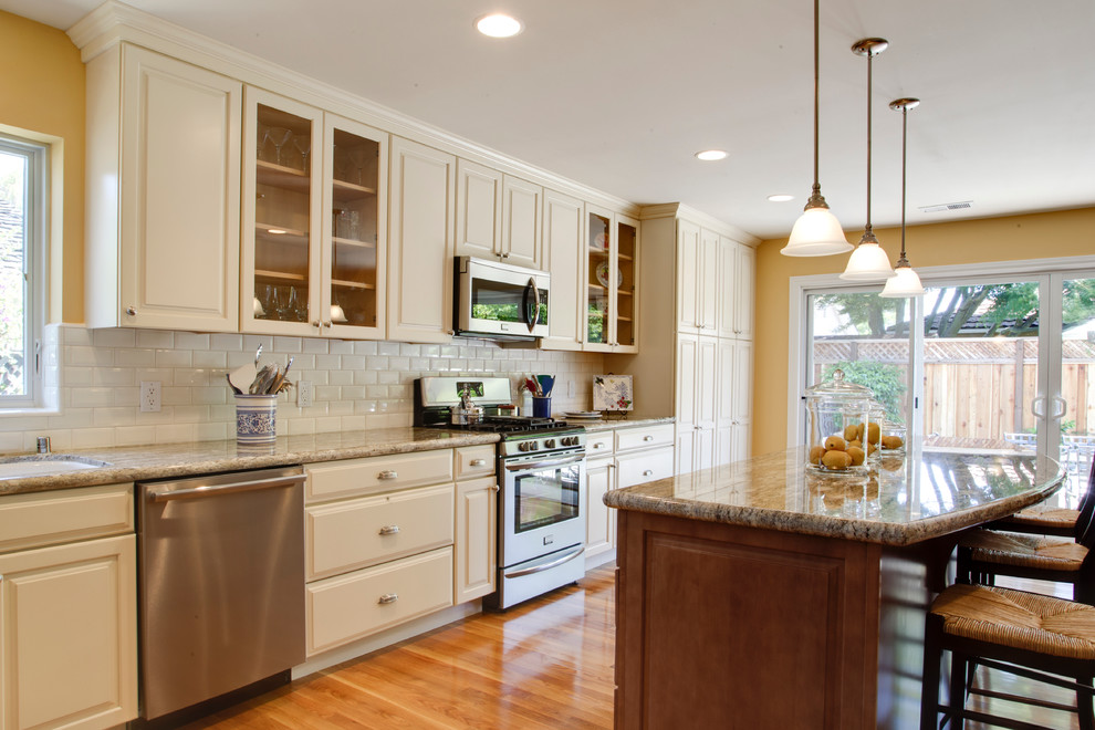 Garden Water Fountains Kitchen Traditional with Bin Pulls Crown Molding