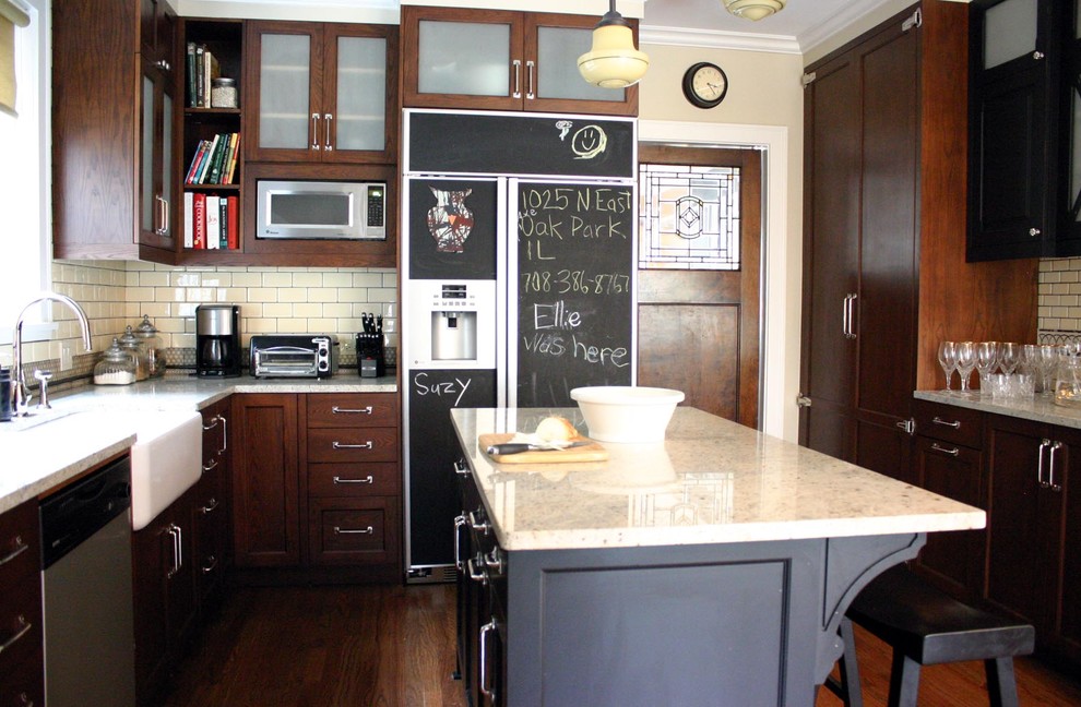 Ge Monogram Microwave Kitchen Traditional with Barstools Black Breakfast Bar