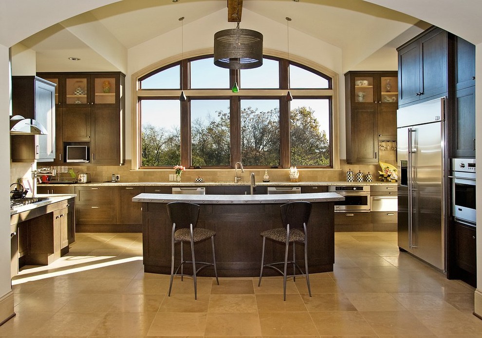 General Contractor Nashville Tn Kitchen Contemporary with Arched Window Bar Stool